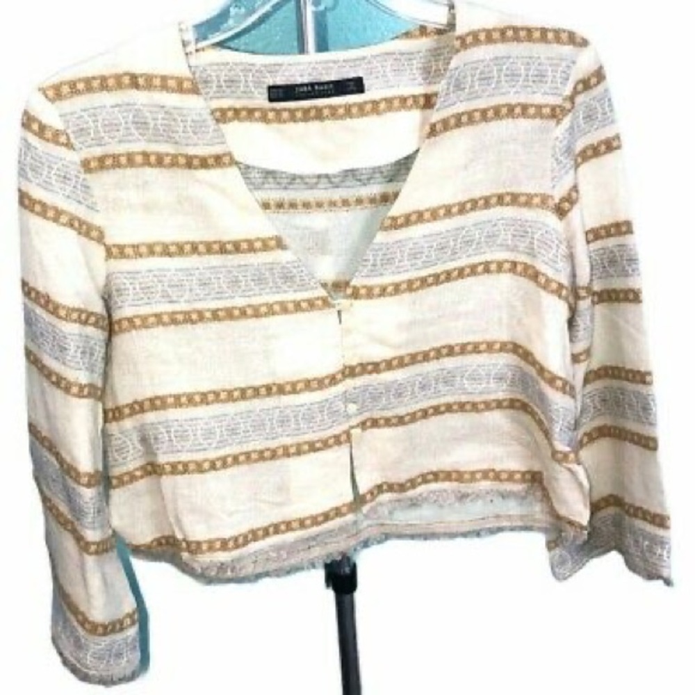 Zara Basic Fringe Jacket - image 1